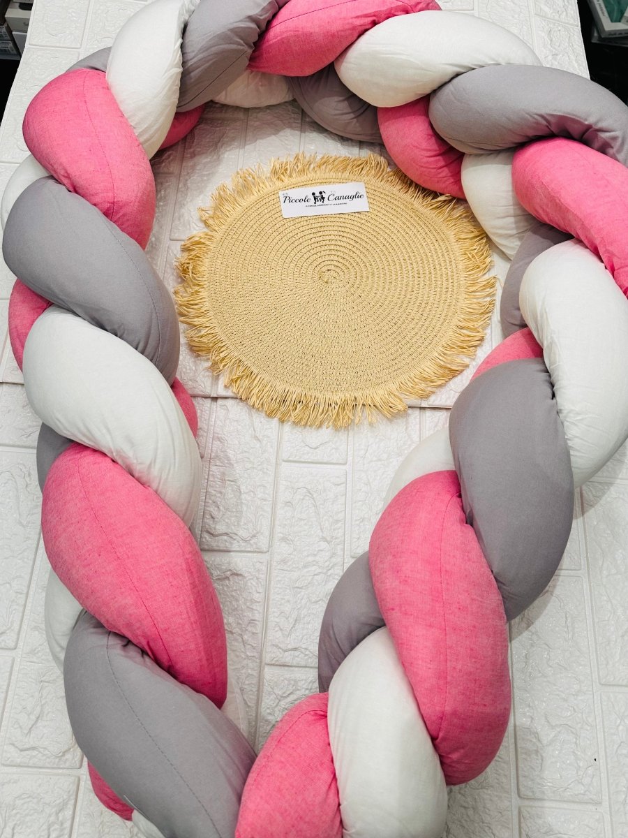 Treccia Paracolpi Rosa Misura Altezza 20cm Lunghezza 215cm - Piccole Canaglie - PC26887