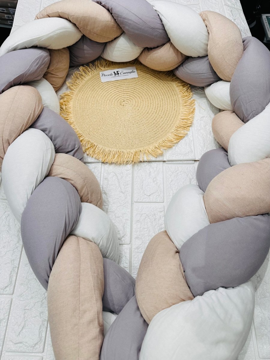 Treccia Paracolpi Tortora Misura Altezza 20cm Lunghezza 215cm - Piccole Canaglie - PC26886