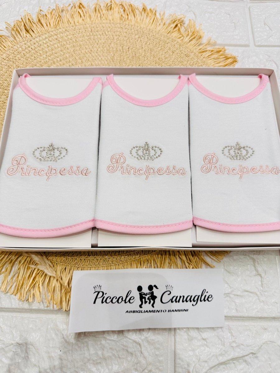 Tris bavette il principessa AP124 - Piccole Canaglie - PC26454