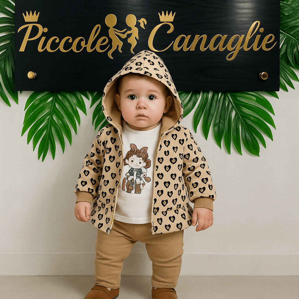 Tuta BabyLeopard Begie - Piccole Canaglie - PC22783