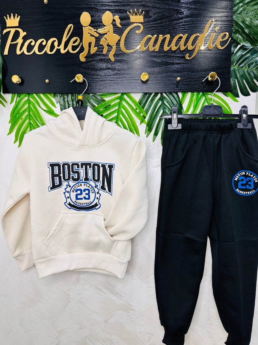 Tuta Boston felpata - Piccole Canaglie - PC24247