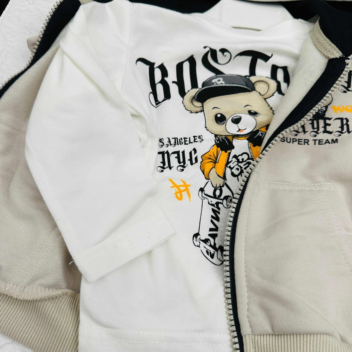 Tuta Boston orso Begie - Piccole Canaglie - PC21081