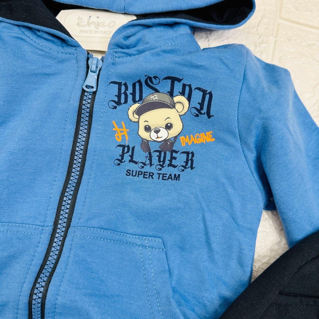 Tuta Boston orso Blu - Piccole Canaglie - PC21085