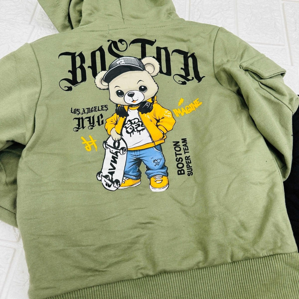 Tuta Boston orso Verde - Piccole Canaglie - PC21089