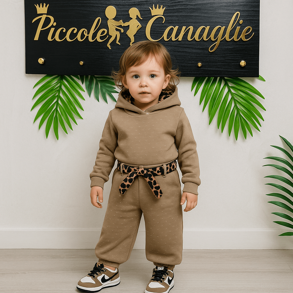 Tuta Brillantini Begie - Piccole Canaglie - PC22162