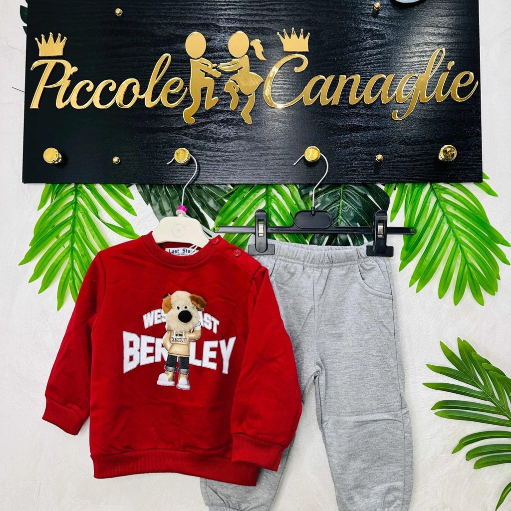 Tuta cane 3d Rosso - Piccole Canaglie - PC22269