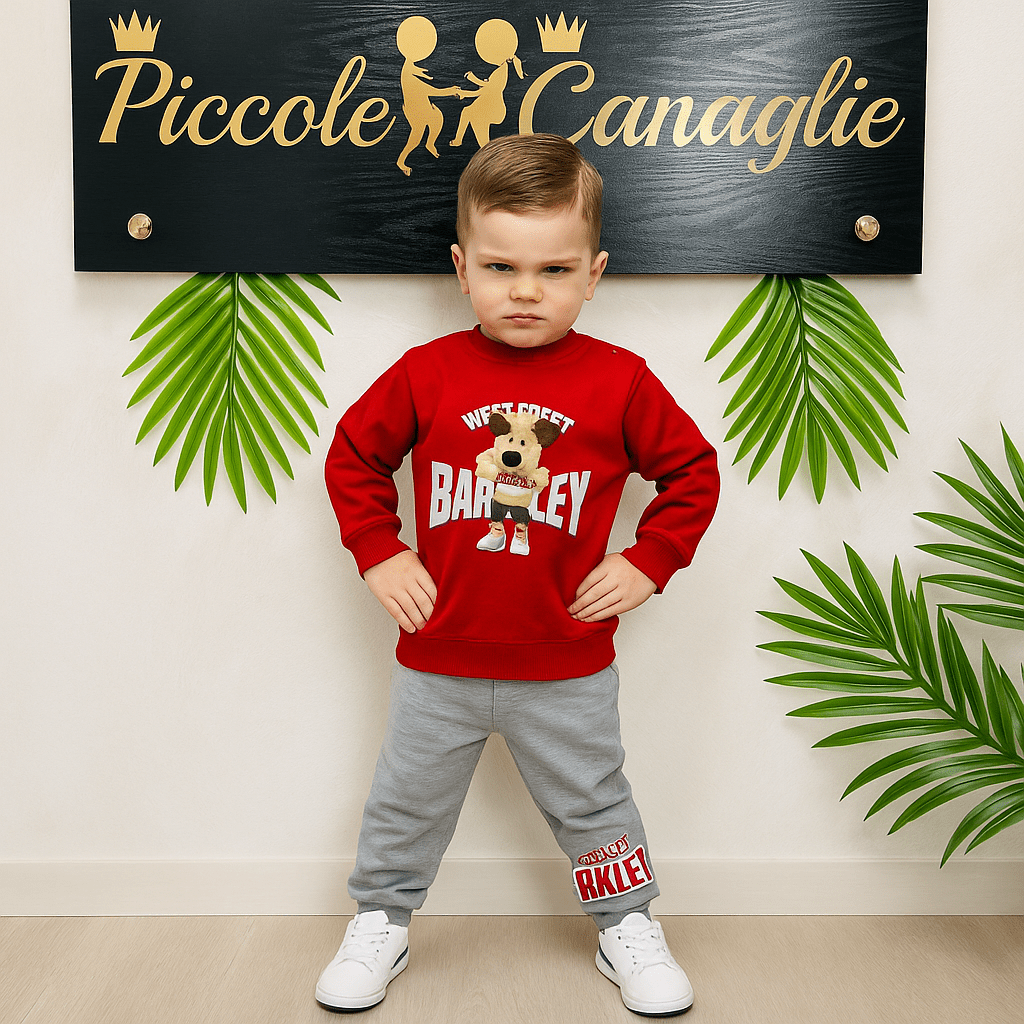 Tuta cane 3d Rosso - Piccole Canaglie - PC22269