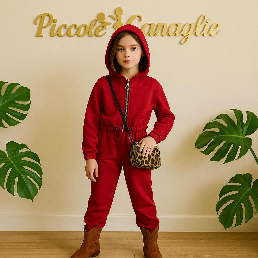 Tuta Cargo Bordo’ - Piccole Canaglie - PC22144