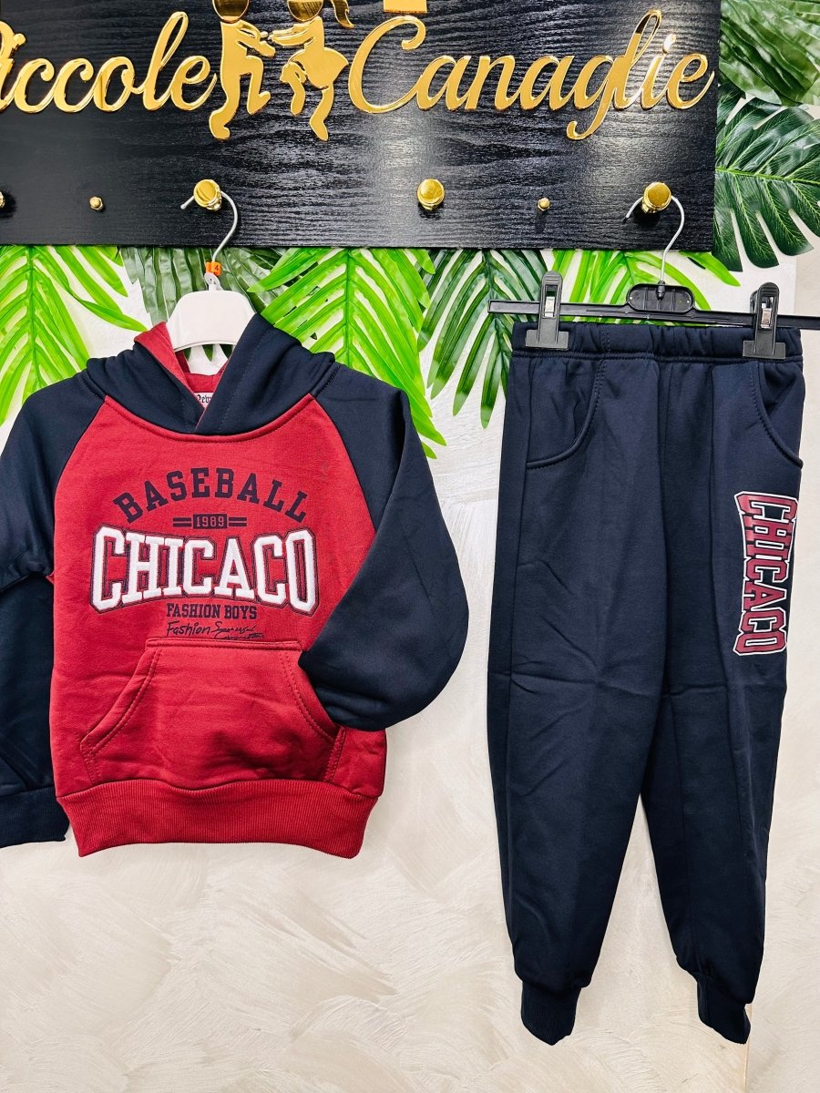 Tuta Chicago felpata - Piccole Canaglie - PC24223