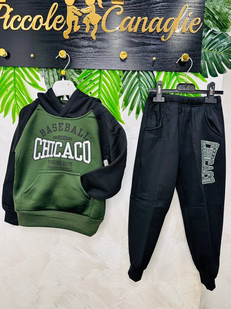 Tuta Chicago felpata - Piccole Canaglie - PC24223