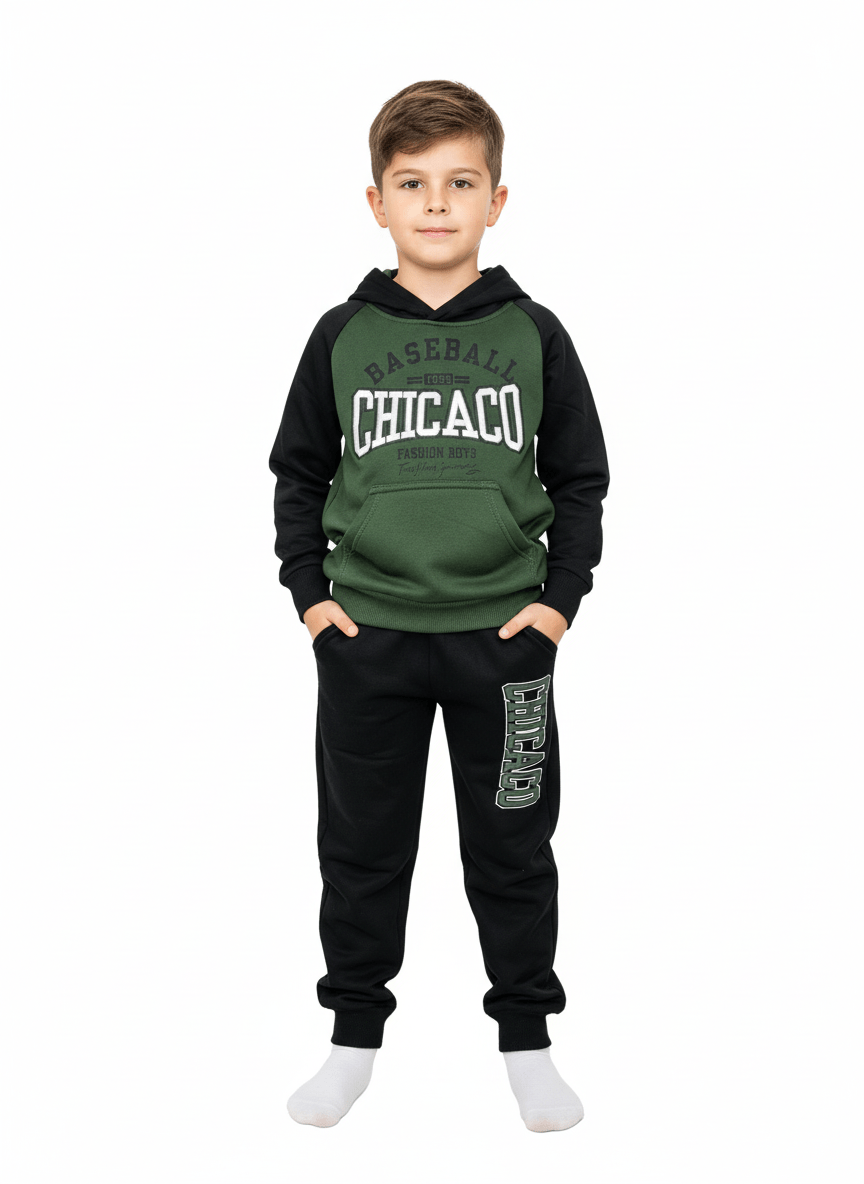 Tuta Chicago felpata - Piccole Canaglie - PC24223