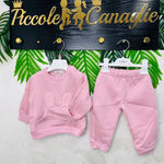 Tuta Coniglio rosa Felpata - Piccole Canaglie - PC22636
