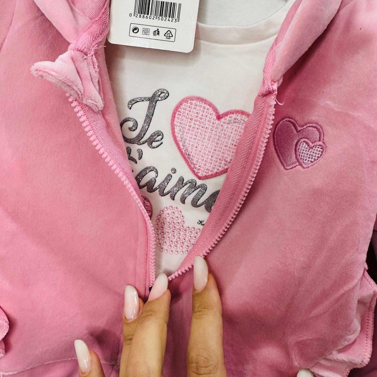 Tuta cuoricini Rosa - Piccole Canaglie - PC22249