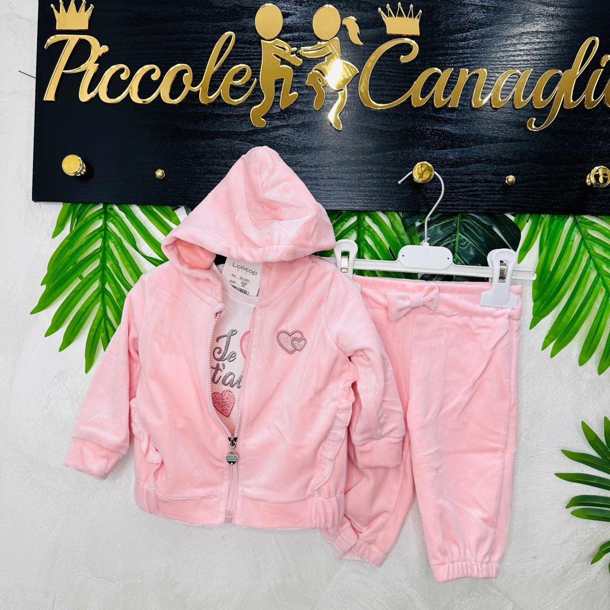 Tuta cuoricino Cipria - Piccole Canaglie - PC22253