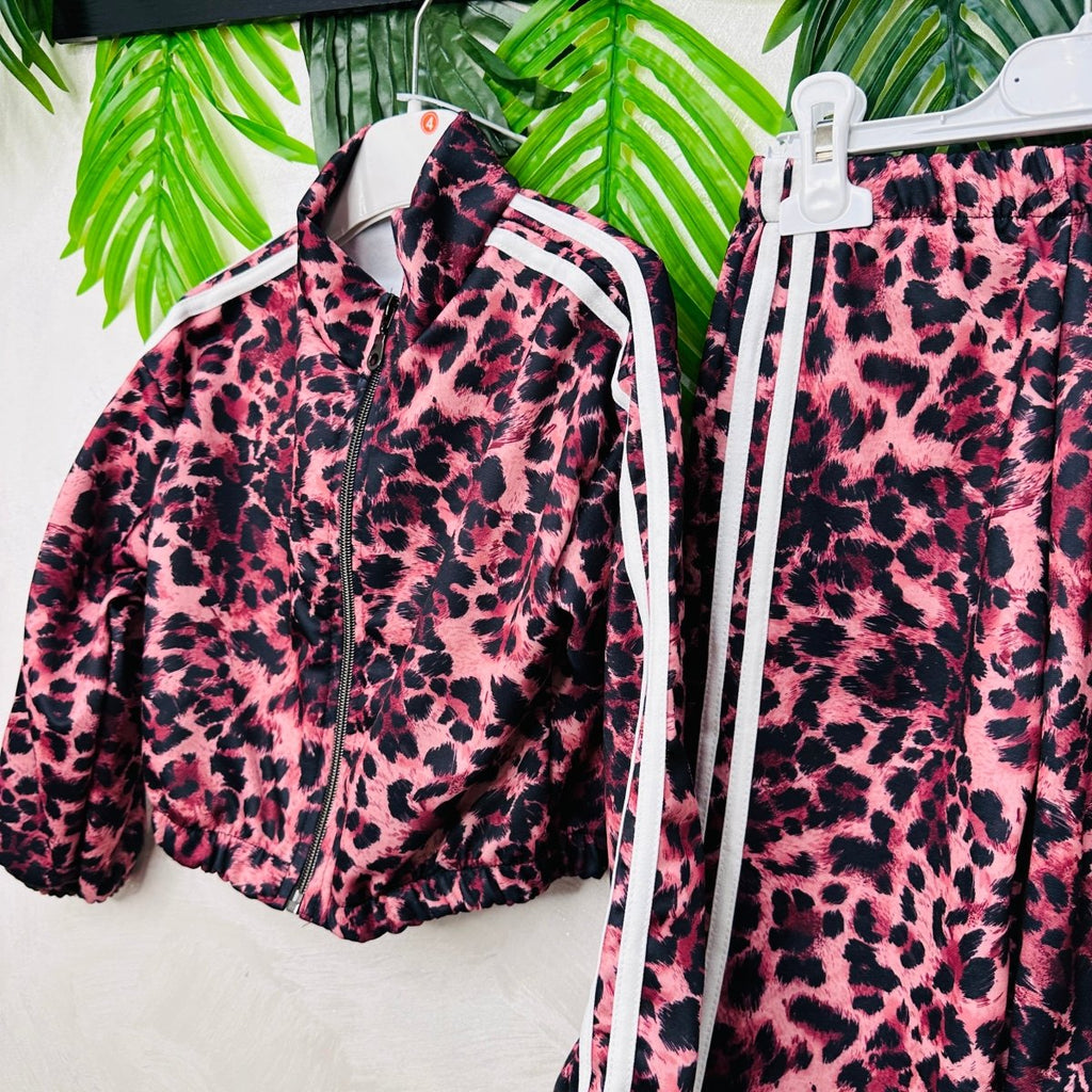 Tuta Felpata Animalier Rosa - Piccole Canaglie - PC23010