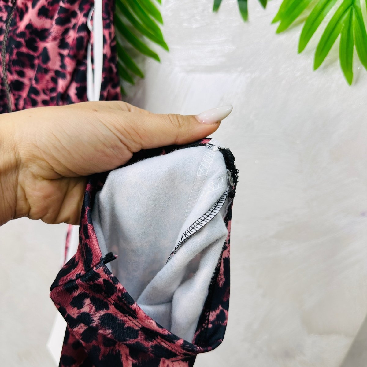 Tuta Felpata Animalier Rosa - Piccole Canaglie - PC23010