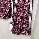 Tuta Felpata Animalier Rosa - Piccole Canaglie - PC23010