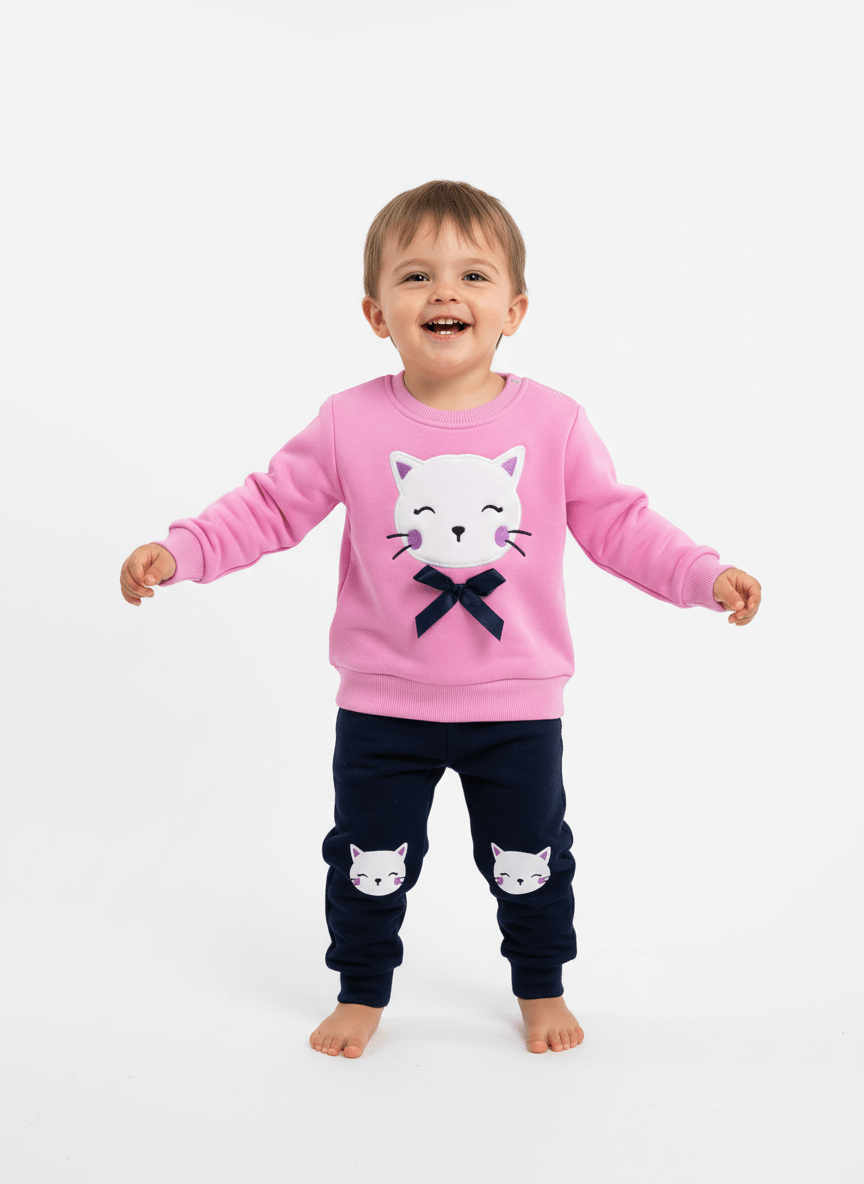 Tuta Felpata Gattina - Piccole Canaglie - PC24188