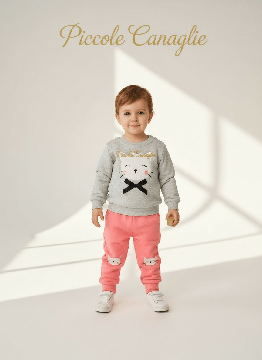 Tuta Felpata Gattina - Piccole Canaglie - PC24188