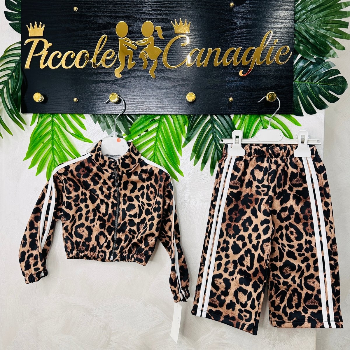 Tuta felpata leopardata - Piccole Canaglie - PC23053