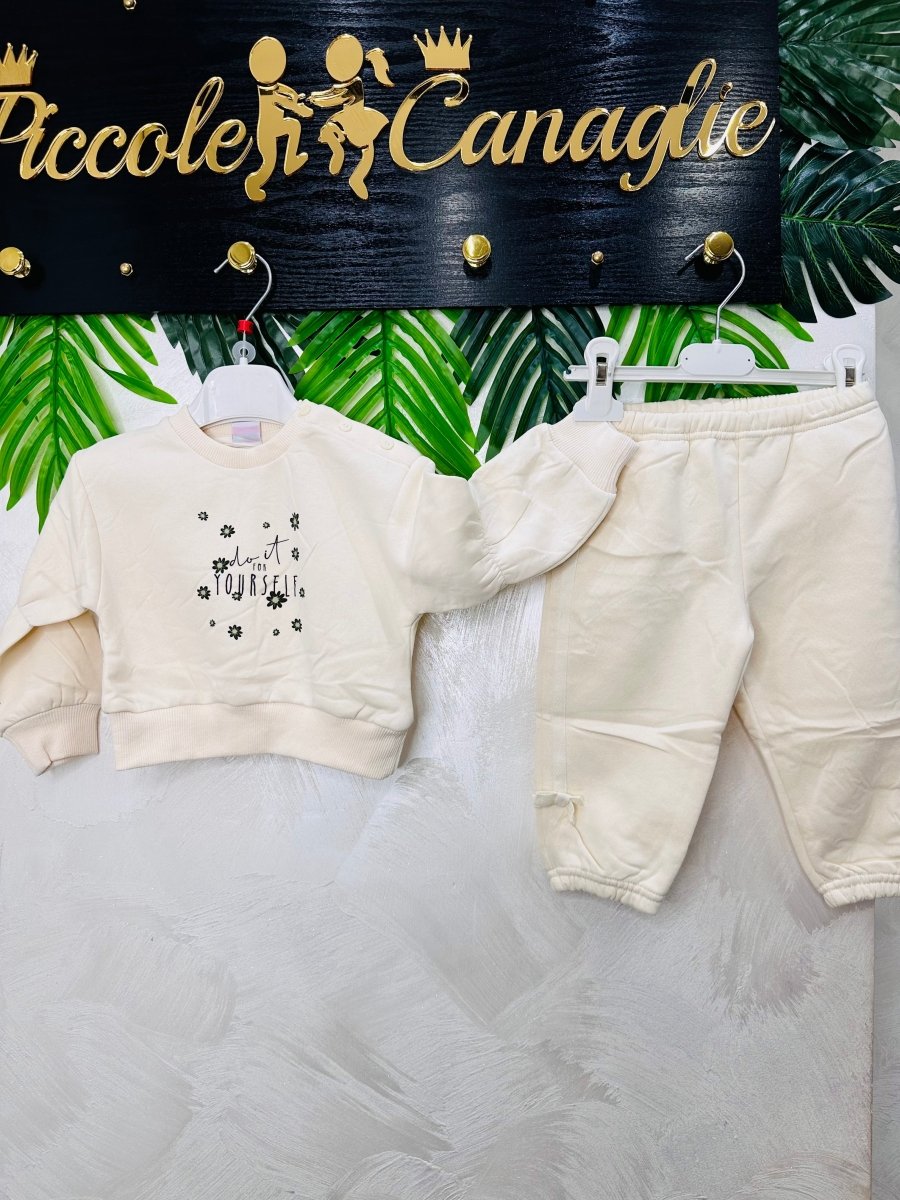 Tuta felpata “Little Star Panna” - Piccole Canaglie - PC23875