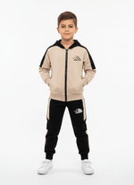 Tuta Felpata modello North Face@ Nera e verde - Piccole Canaglie - PC24138