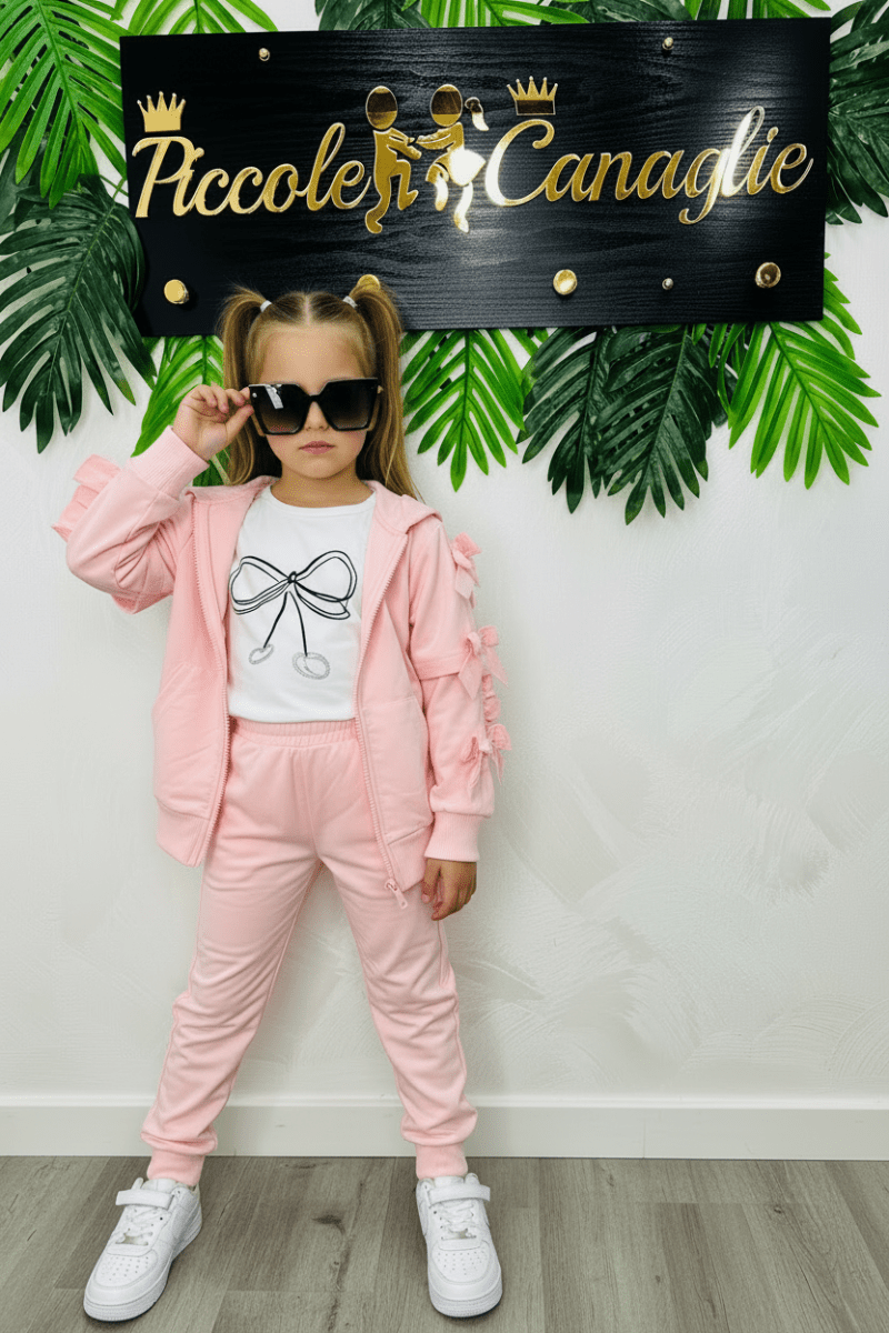 Tuta Fiocchetto Rosa 665 - Piccole Canaglie - PC25611