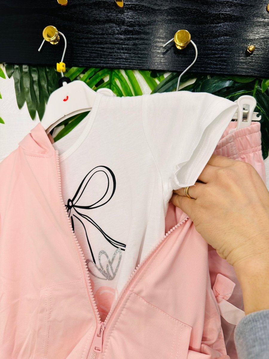 Tuta Fiocchetto Rosa 665 - Piccole Canaglie - PC25611