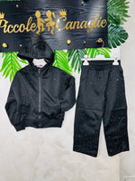 Tuta Galaxy Felpata Nera - Piccole Canaglie - PC23484