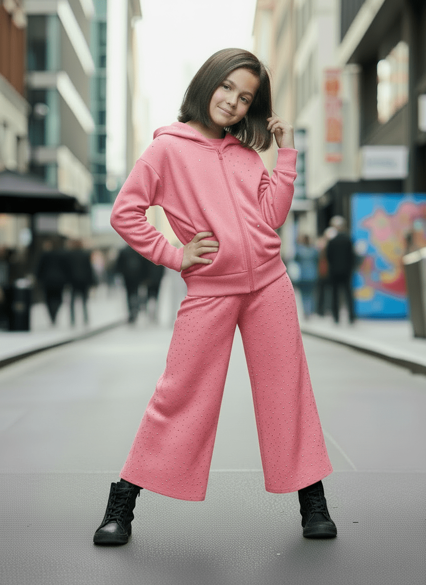 Tuta Galaxy Felpata Rosa - Piccole Canaglie - PC23478