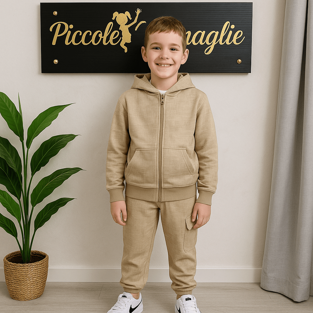 Tuta Grafica Begie - Piccole Canaglie - PC22558