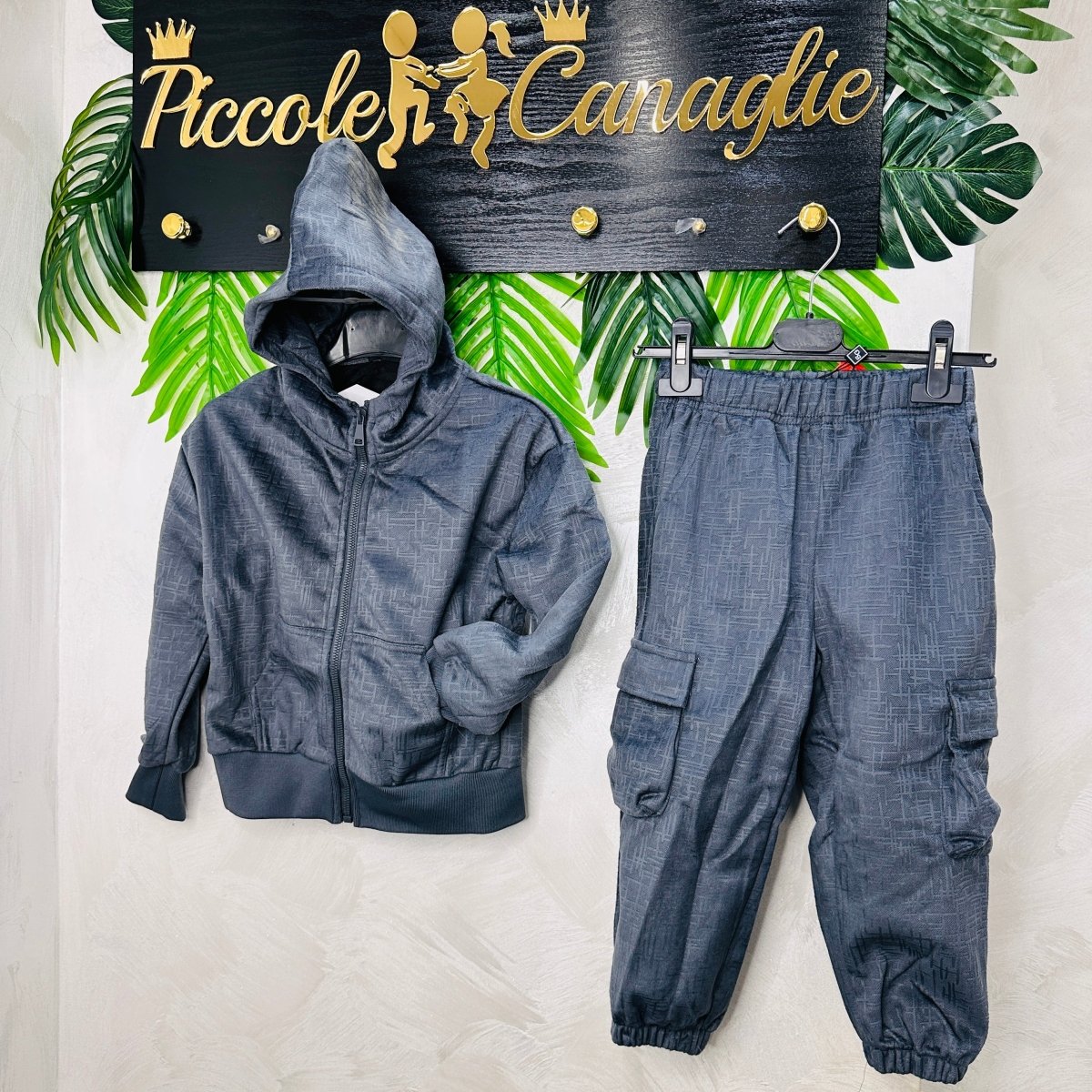 Tuta Grafica Grigia - Piccole Canaglie - PC22564