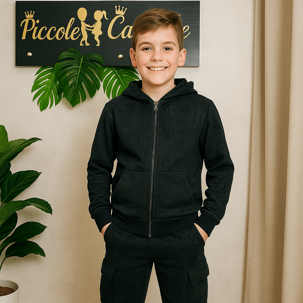 Tuta Grafica Nera - Piccole Canaglie - PC22570