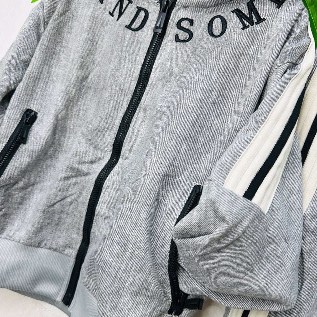 Tuta Hand Some Effetto Jeans Grigia - Piccole Canaglie - PC22880