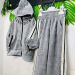 Tuta Hand Some Effetto Jeans Grigia - Piccole Canaglie - PC22880