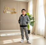 Tuta Hand Some Effetto Jeans Nera - Piccole Canaglie - PC22886