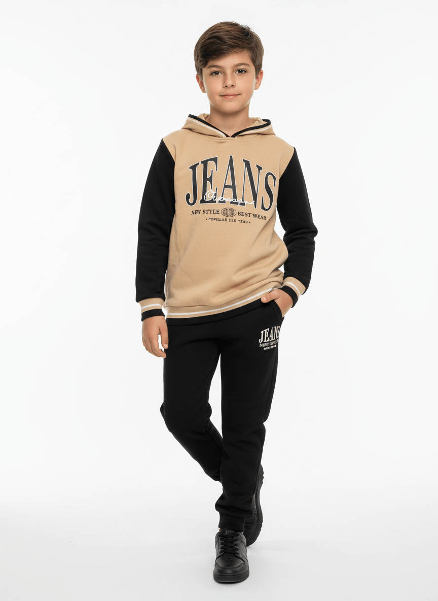 Tuta Jeans felpata - Piccole Canaglie - PC24213