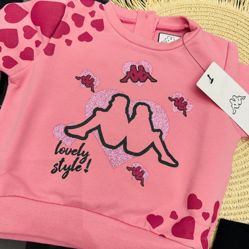 Tuta Kappa Cuori Rosa - Piccole Canaglie - PC22416