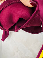 Tuta linea track suit felpata bordo’ - Piccole Canaglie - PC23585