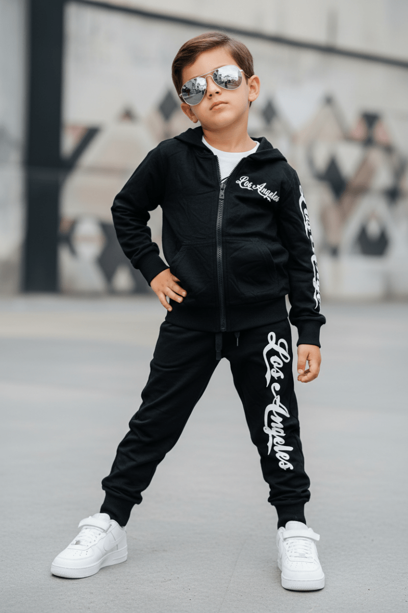 Tuta Los Angeles Nera 1383 - Piccole Canaglie - PC25643