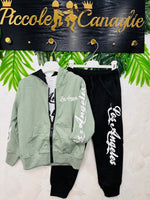 Tuta Los Angeles Verde 1383 - Piccole Canaglie - PC25648