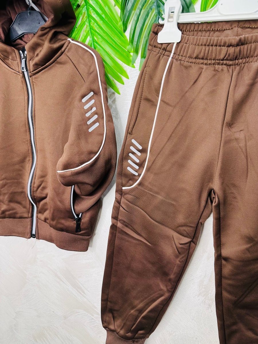 Tuta Modello Ferr@ri felpata Marrone - Piccole Canaglie - PC23420