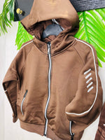 Tuta Modello Ferr@ri felpata Marrone - Piccole Canaglie - PC23420