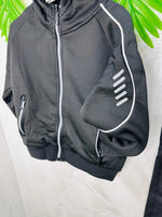 Tuta Modello Ferr@ri felpata Nera - Piccole Canaglie - PC23414