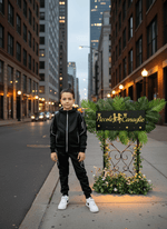 Tuta Modello Ferr@ri felpata Nera - Piccole Canaglie - PC23414