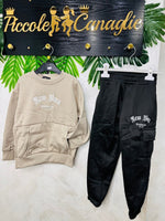 Tuta New YORK Felpata Begie - Piccole Canaglie - PC24698