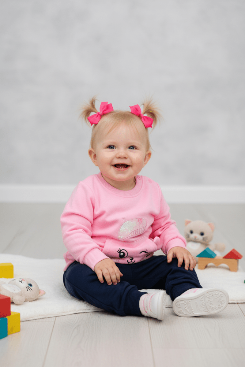 Tuta Orsetta Qy13 Rosa - Piccole Canaglie - PC25621