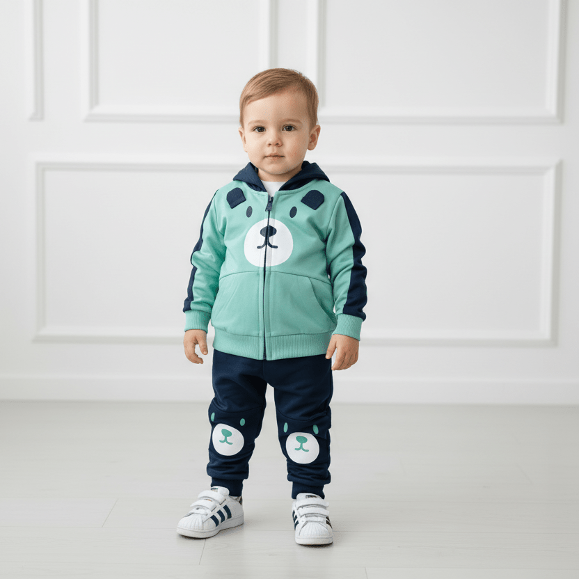 Tuta Orso 3d Verde 650 - Piccole Canaglie - PC25727