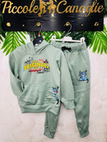 Tuta Orso Graffiti Verde 112 - Piccole Canaglie - PC25742