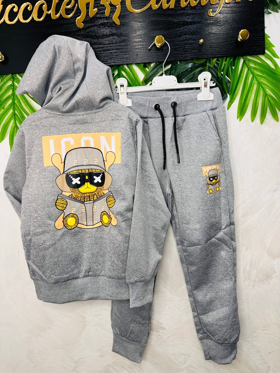 Tuta Orso Rapper Grigia 108 - Piccole Canaglie - PC25717